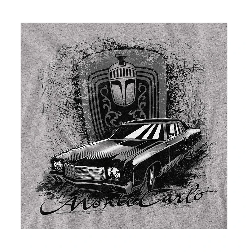 Corvette Men's Chevrolet Monte Carlo Drawing T-Shirt