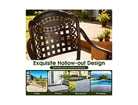 Slickblue Outdoor Bar Stools Set of 4, Counter Height Aluminum