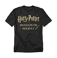 Harry Potter Men's Muggles On Holiday Wand T-Shirt