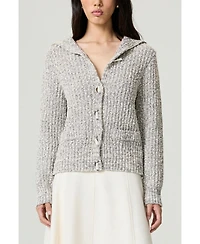 Nocturne Women's Textured Knit Cardigan