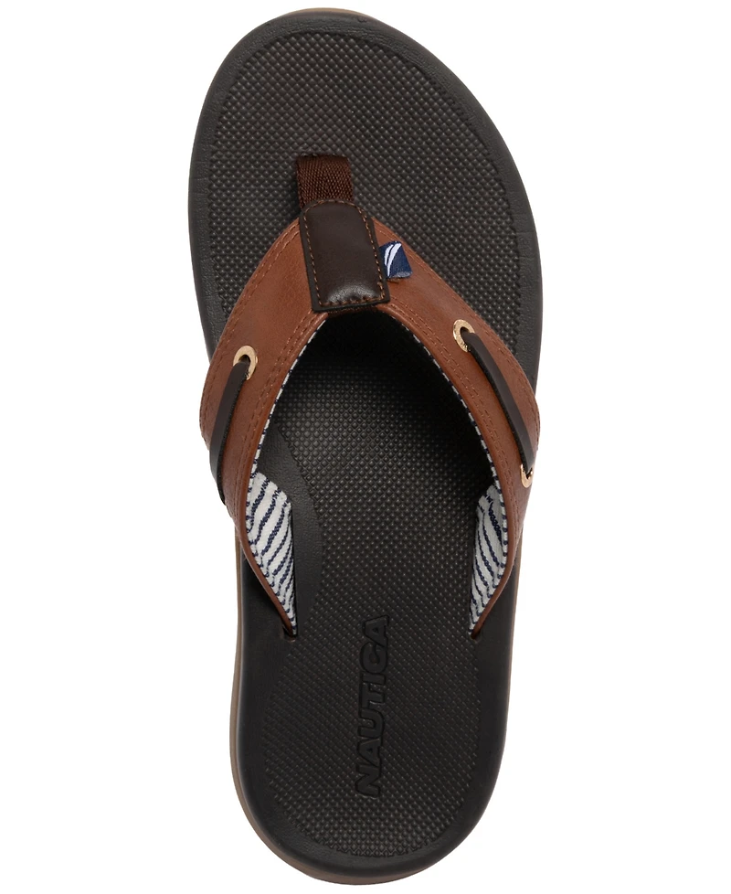Nautica Men's Casted Round Toe Flip Flops