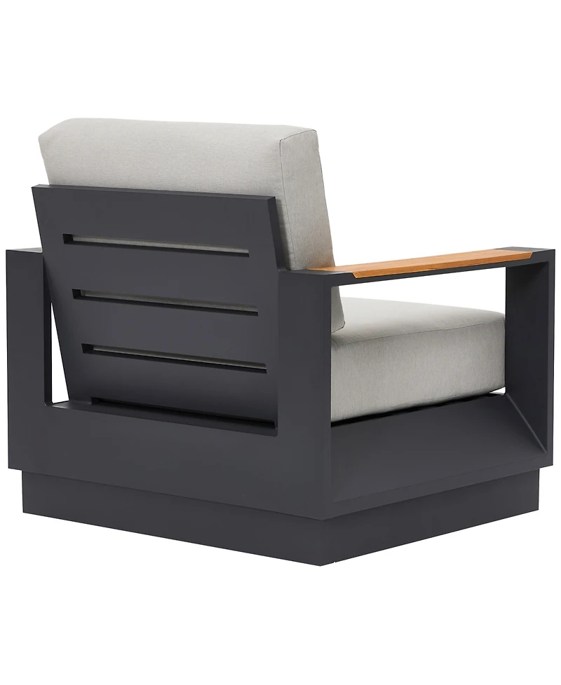 Sienna 35" Aluminum Outdoor Lounge Chair, Created for Macy's