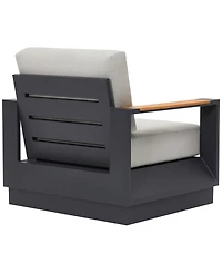 Sienna 35" Aluminum Outdoor Lounge Chair, Created for Macy's