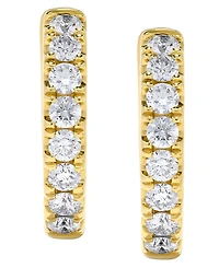 Macy's Diamond Hoop Earrings (3/4 ct. t.w.) in 14k Yellow Gold