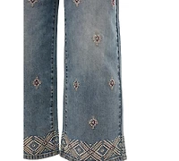 Tribal Women's Wide-Leg Denim Pant