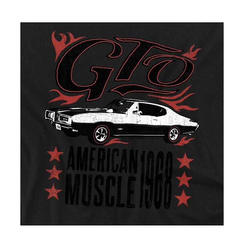 Logovision Men's Pontiac Gto Flames T-Shirt