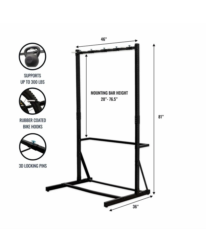 StoreYour Freestanding G-Bike | Holds 5 Bikes