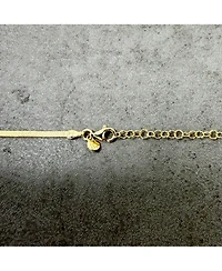 The Lovery Herringbone Bow Necklace Sterling Silver