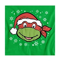 Teenage Mutant Ninja Turtles Big & Tall Raphael Christmas Hat T-Shirt