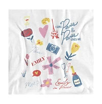 Emily Paris Men's Simple Icon Collage Fun T-Shirt