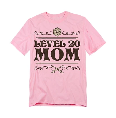 D&D Men's Mother's Day Level 20 Mom T-Shirt