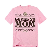 D&D Men's Mother's Day Level 20 Mom T-Shirt