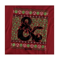 D&D Men's Ampersand Logo Ugly Christmas T-Shirt