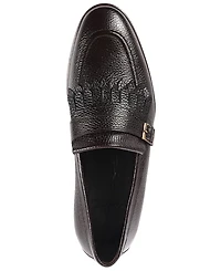 Vellapais Men's Tortoise Monk Strap Slip-On Dress Loafers