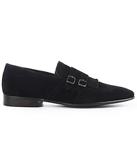 Vellapais Men's Nexus Double Monk Wingtip Slip-On Shoes