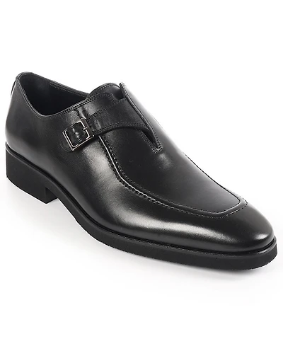 Vellapais Men's Monk Strap Slip-On Dress Shoes