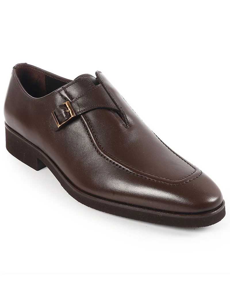 Vellapais Men's Monk Strap Slip-On Dress Shoes