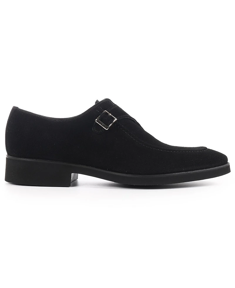 Vellapais Men's Monk Strap Slip-On Dress Shoes