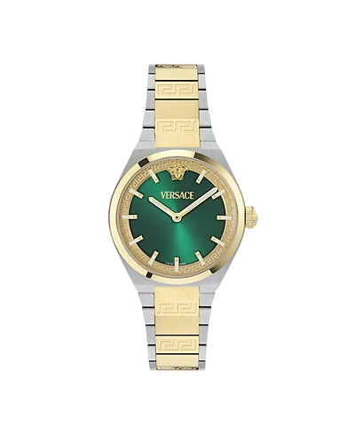 Versace Women's V-Auria Two Tone Bracelet Watch, 35mm