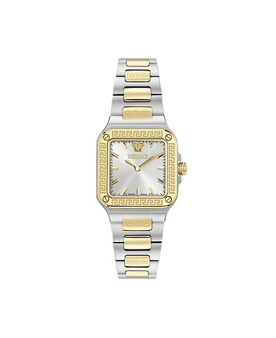 Versace Women's Greca Edge Two Tone Bracelet Watch