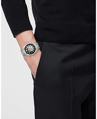 Versace Men's Millenyium Limited Edition Automatic Silver Stainless Steel Bracelet Watch, 40mm