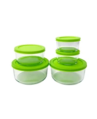 Sedona Kitchen 10-Pc. Glass Food Storage Set