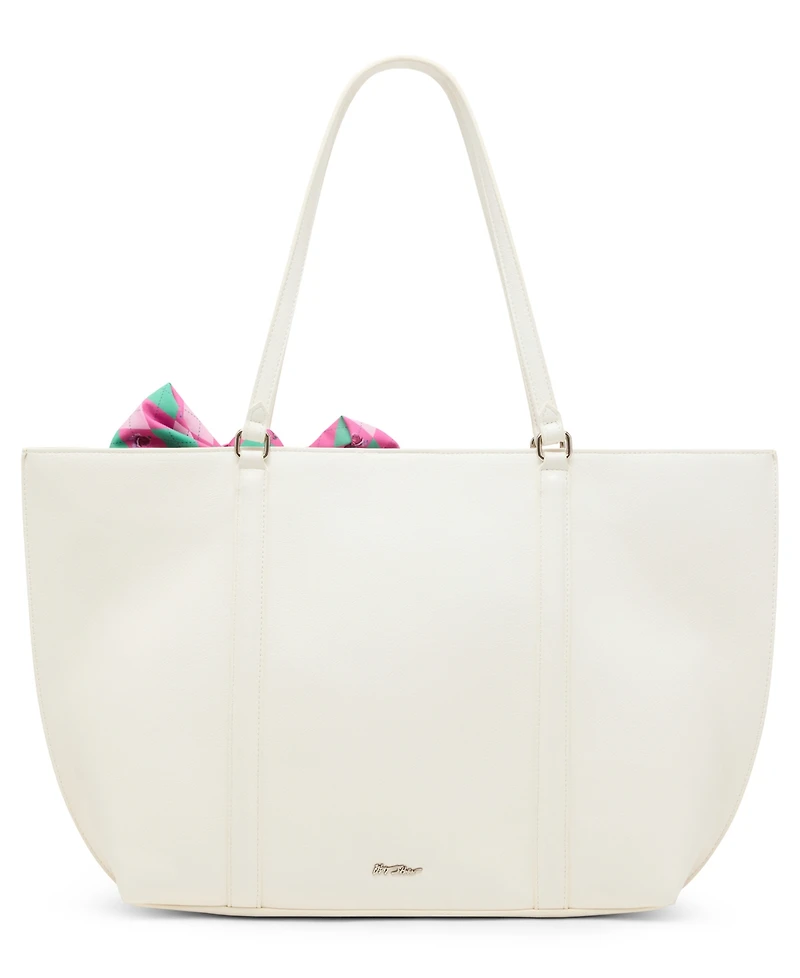 Betsey Johnson Skullicious Tote W/ Scarf
