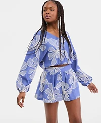 Guess Women's Dessi Embroidered Dolman-Sleeve Top