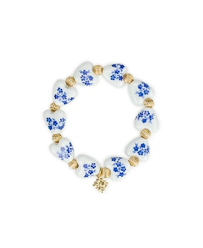 Patricia Nash Gold-Tone Plated Heart Stretch Bracelet