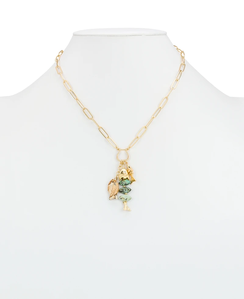 Patricia Nash Gold-Tone Plated Charm Dangle Necklace