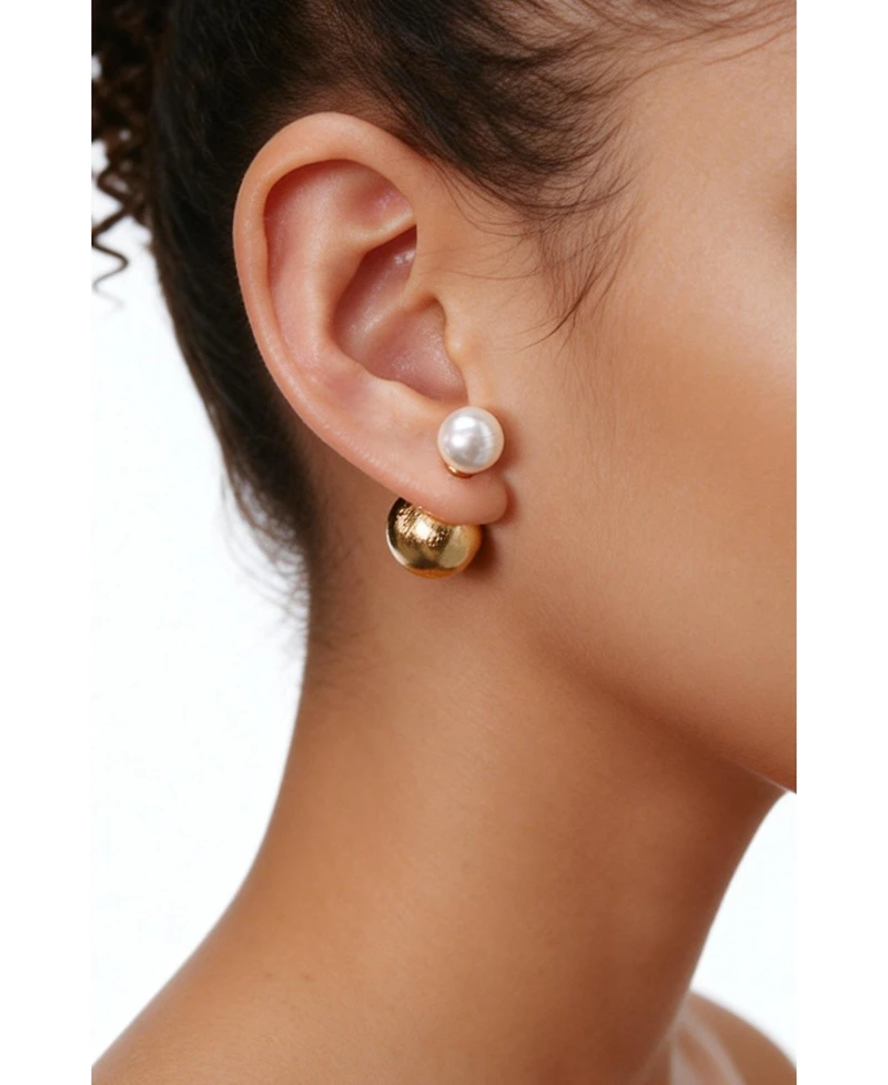 Retro Chic Duo Studs Earrigns