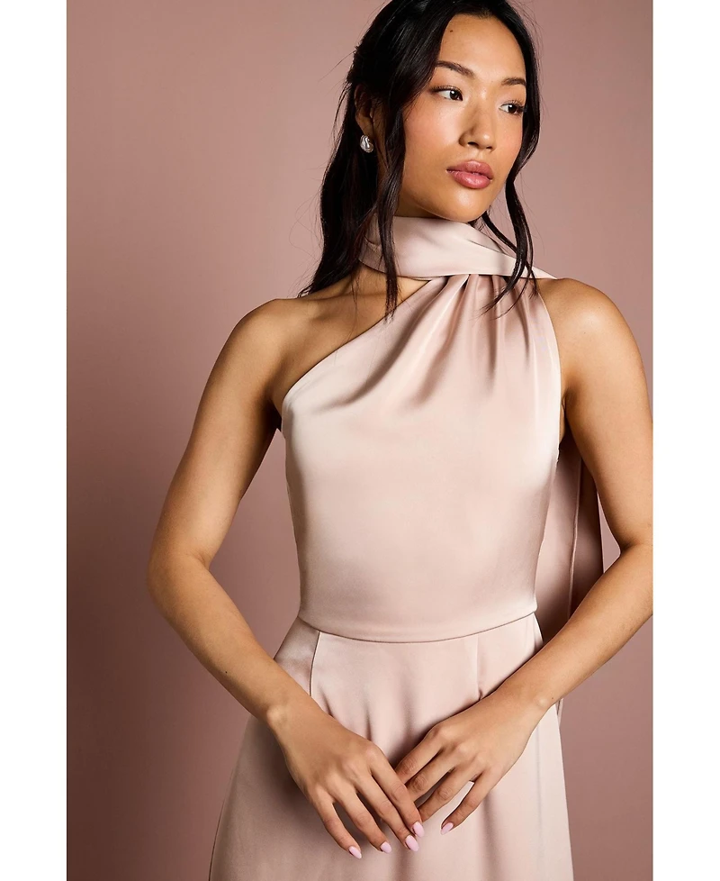 Coast Women's Satin One Shoulder Maxi Dress