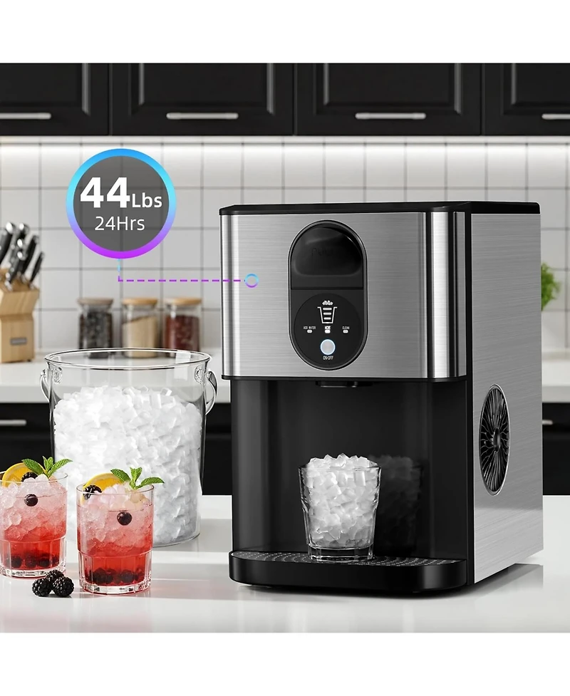 Cowsar Portable Nugget Ice Maker, 44 lbs/Day, Self-Dispensing