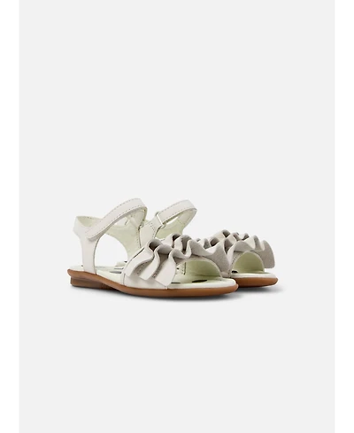 Camper Girls Right Twins Leather 2-Strap Sandals