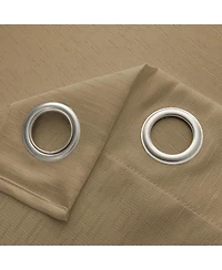 Rt Designers Collection 100% Polyester 140 Gsm Sedona Jacquard Grommet Curtain Panel 54" x 84