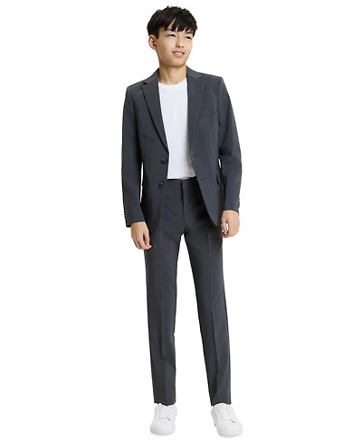 Kenneth Cole Reaction Big Boys Slim Fit 2 Piece Stretch Suit