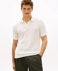 Tommy Hilfiger Men's Short-Sleeve Pointelle Polo Shirt