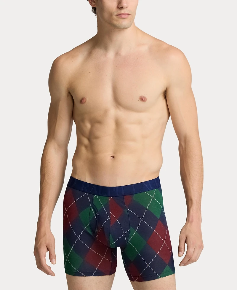 Polo Ralph Lauren Men's Classic Stretch Boxer Briefs, 3-Pack