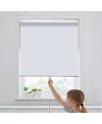 Laoties Cordless Blackout Roller Shades, 34 x 72 in, Thermal Insulated Pull-Down Window Blinds