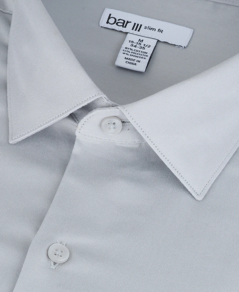 Bar Iii Men's Diamond Dobby Slim Fit Dress Shirt, Macy's Exclusive