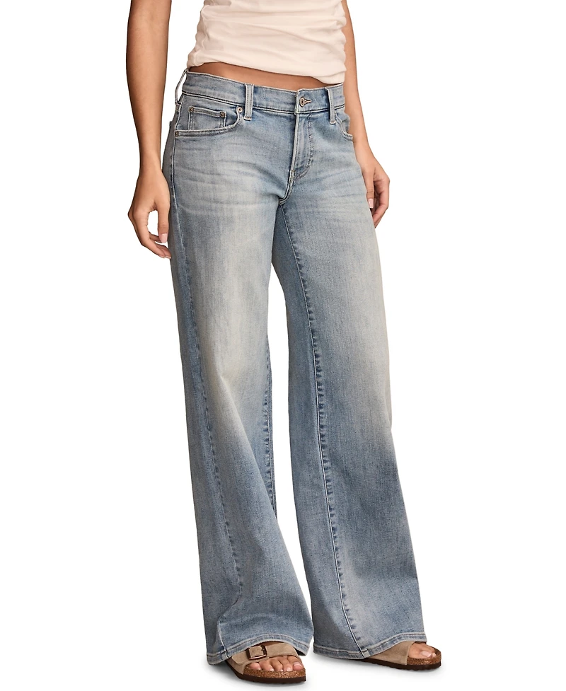 Lucky Brand Women's Mid-Rise Sweet Wide-Leg Jeans
