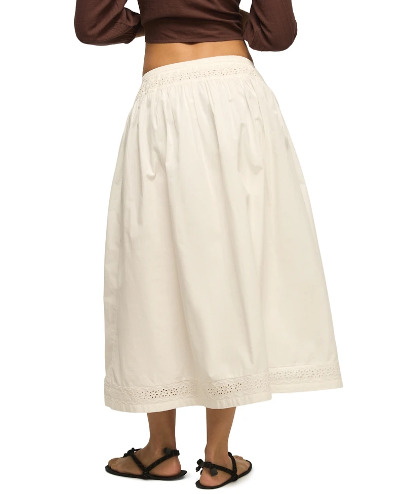 Lucky Brand Women's Schiffley Trimmed Midi-Skirt