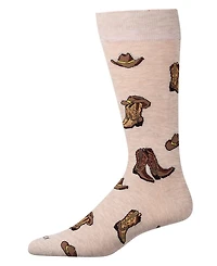 MeMoi Men's Cowboy Boots Crew Socks