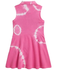Polo Ralph Lauren Girls' 2T-6X Tie-Dye Faux-Wrap Mesh Dress