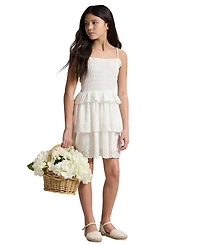 Polo Ralph Lauren Girls' 7-16 Smocked Cotton Jersey Dress