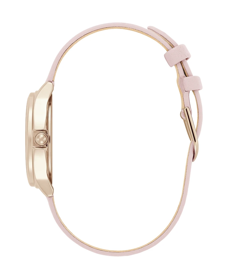 Olivia Burton Women's Ob Classic Bee Primrose Leather Strap Watch, 29.8mm