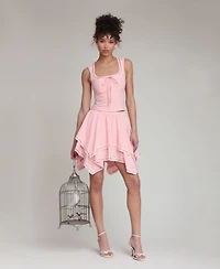 Avec Les Filles Women's Square Neck Dress