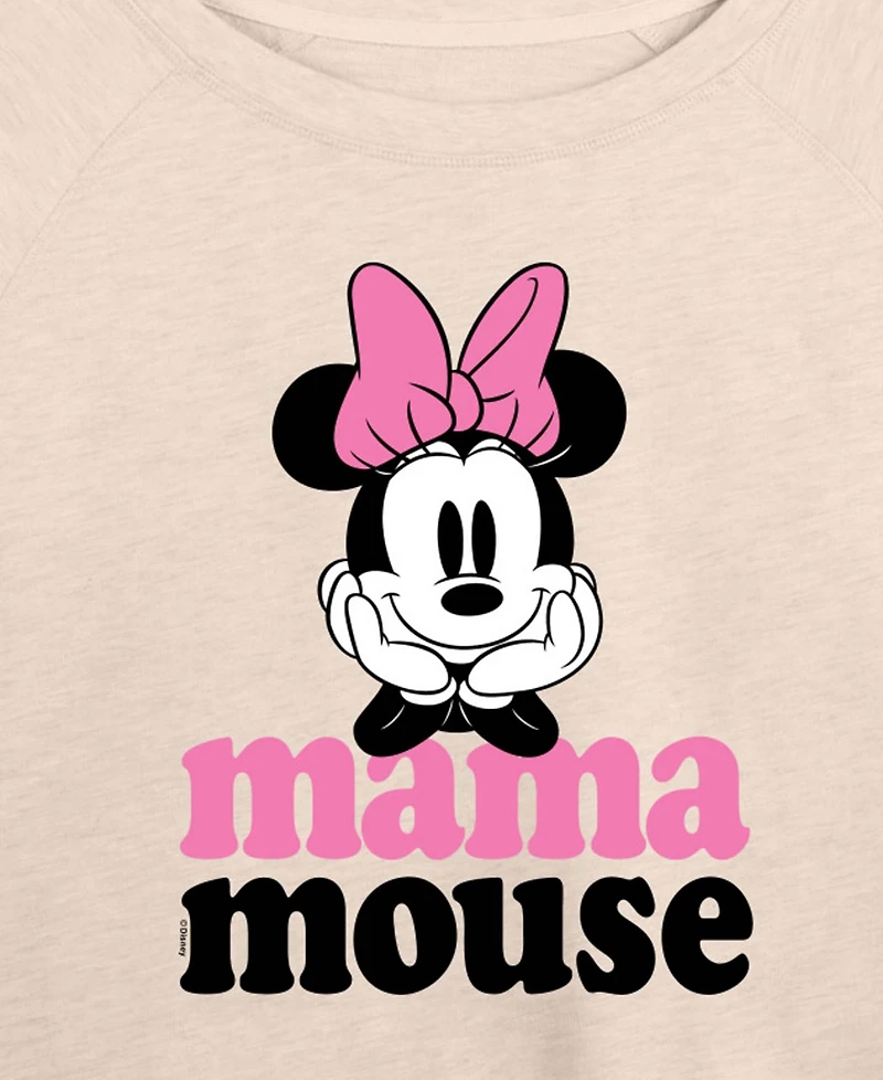 Hybrid Apparel Plus Disney Mama Mouse Minnie French Terry Long-Sleeve T-Shirt