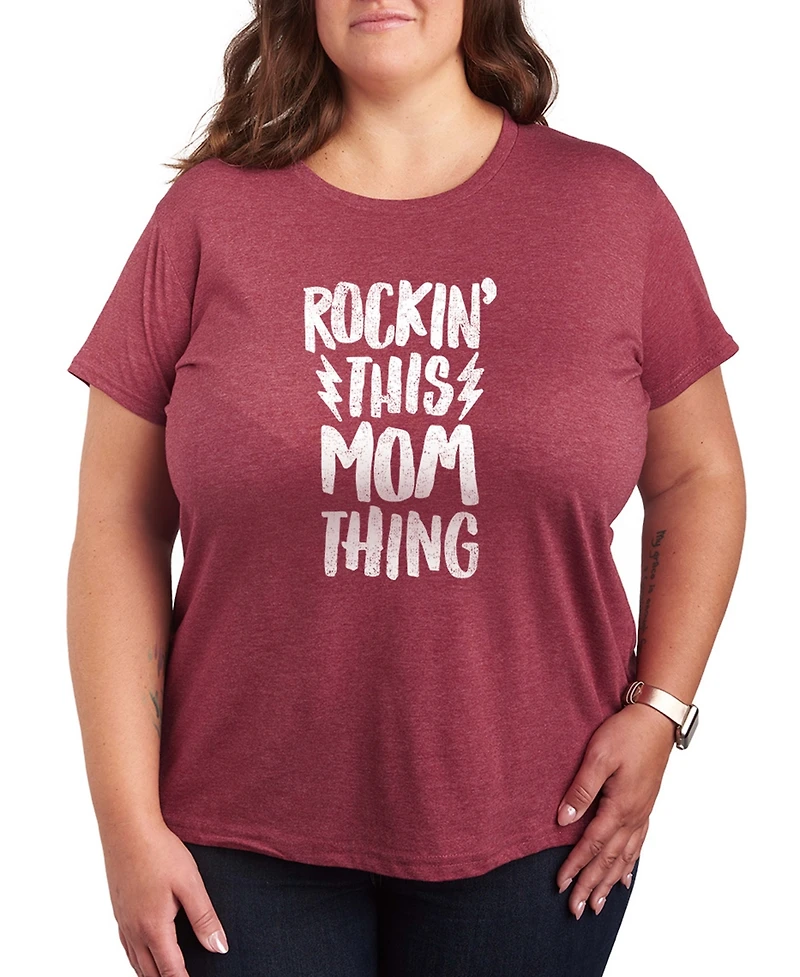 Hybrid Apparel Plus Instant Message Rockin This Mom Thing Short-Sleeve Graphic T-Shirt
