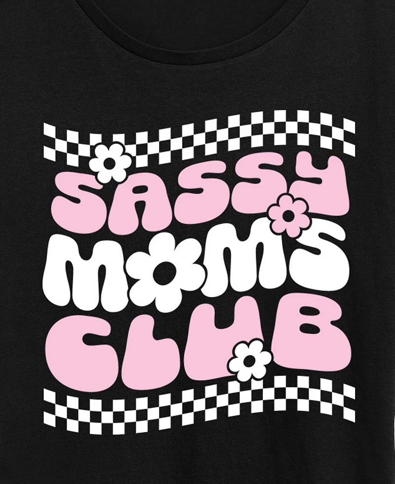 Hybrid Apparel Plus Instant Message Sassy Moms Club Short-Sleeve Graphic T-Shirt